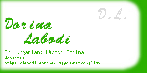 dorina labodi business card